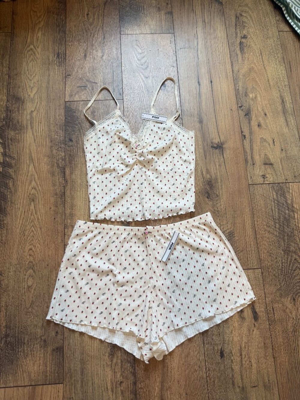 Pink Strawberry PJ Set